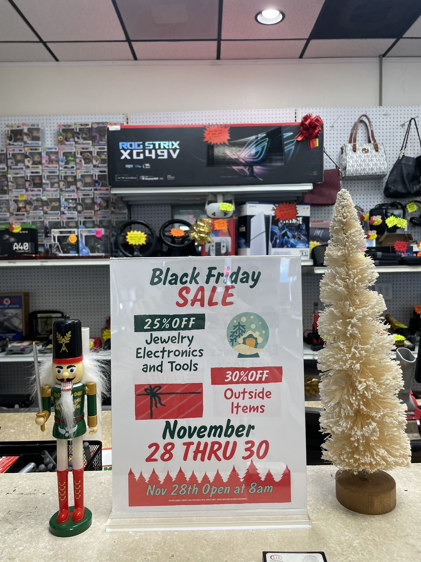 25% OFF SALE EXTENDED THRU 12/1!