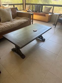 Rustic Wood Coffee Table 48”