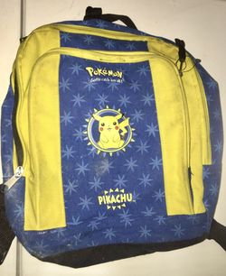Pokémon Pikachu Vintage 2000 Nintendo Video Card Game Authentic Backpack Bag