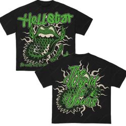 Green And Black Hellstar shirt