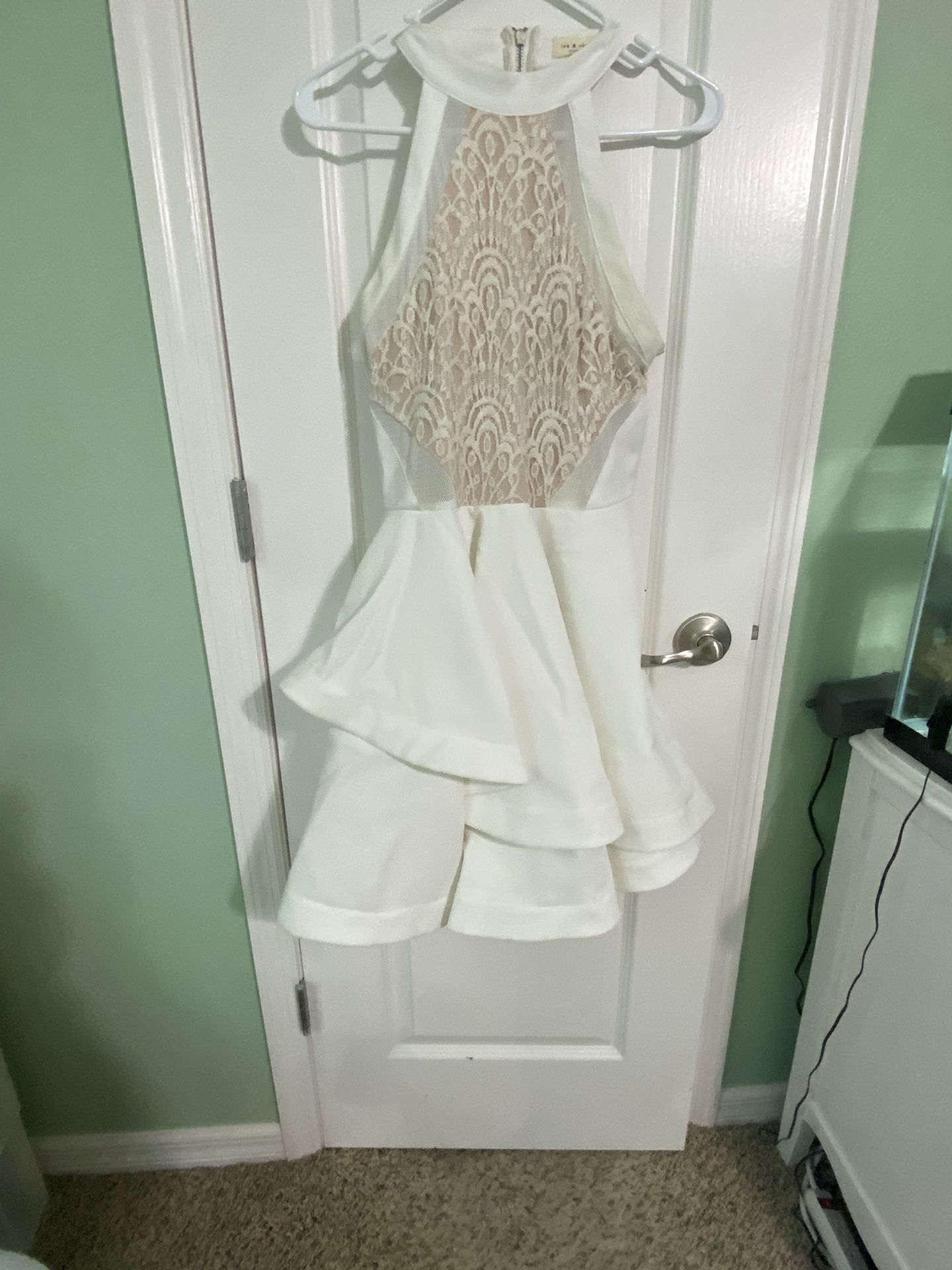 Elegant White Cocktail Dress