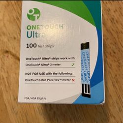 One Touch Ultra 100 Test Strips x 2