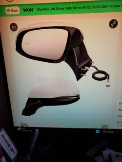 Right Driver Side Mirror Fits For 2020 - 2026 Toyota Highlander