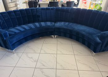 Blue living room set