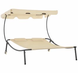 Outdoor Chaise Lounge Chair with Cushion