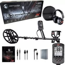 Minelab Manticore Metal Detector Waterproof Multi Freq + Extras Save $$$ Brand NEW