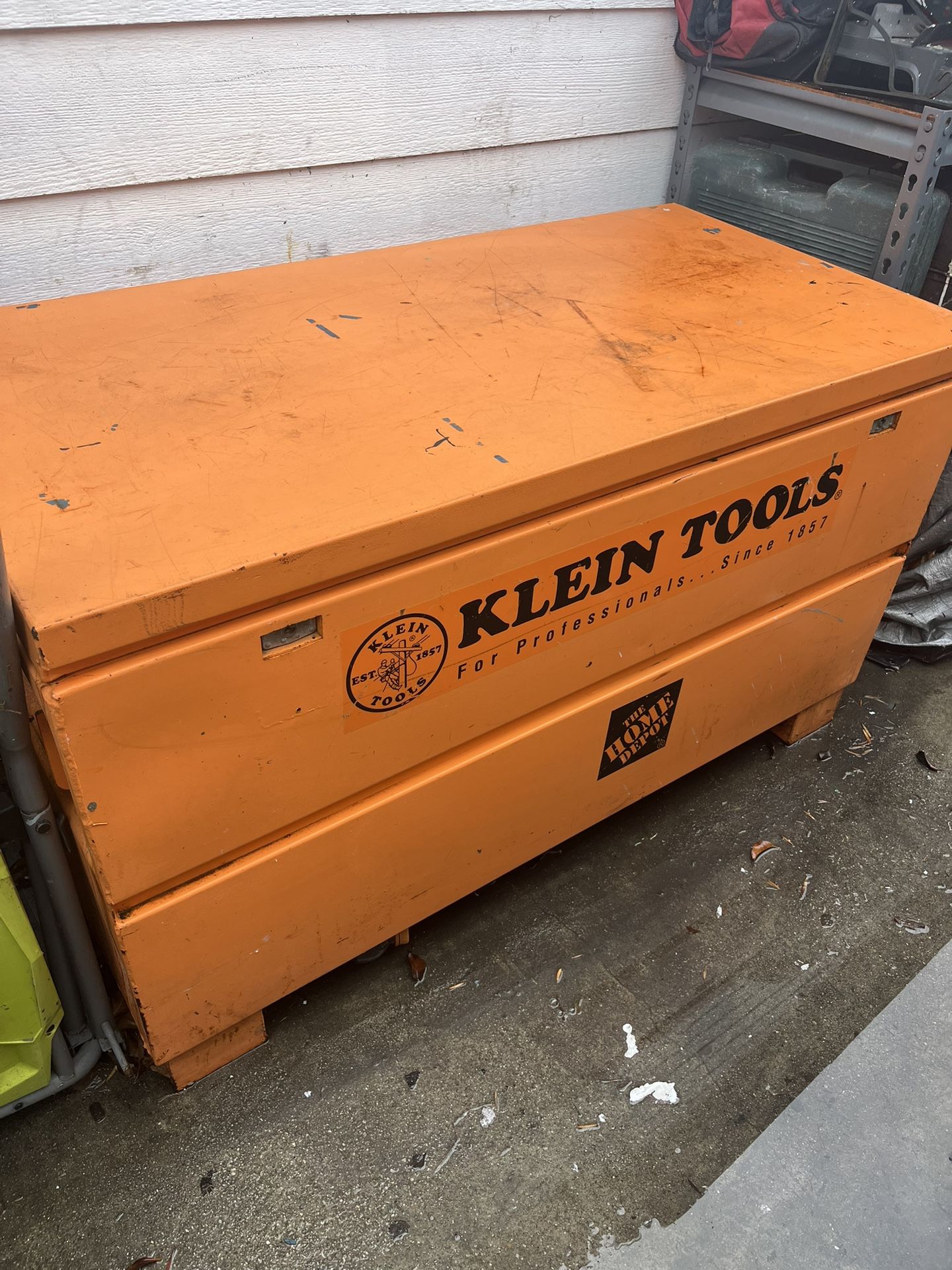 Large metal jobsite tool Box