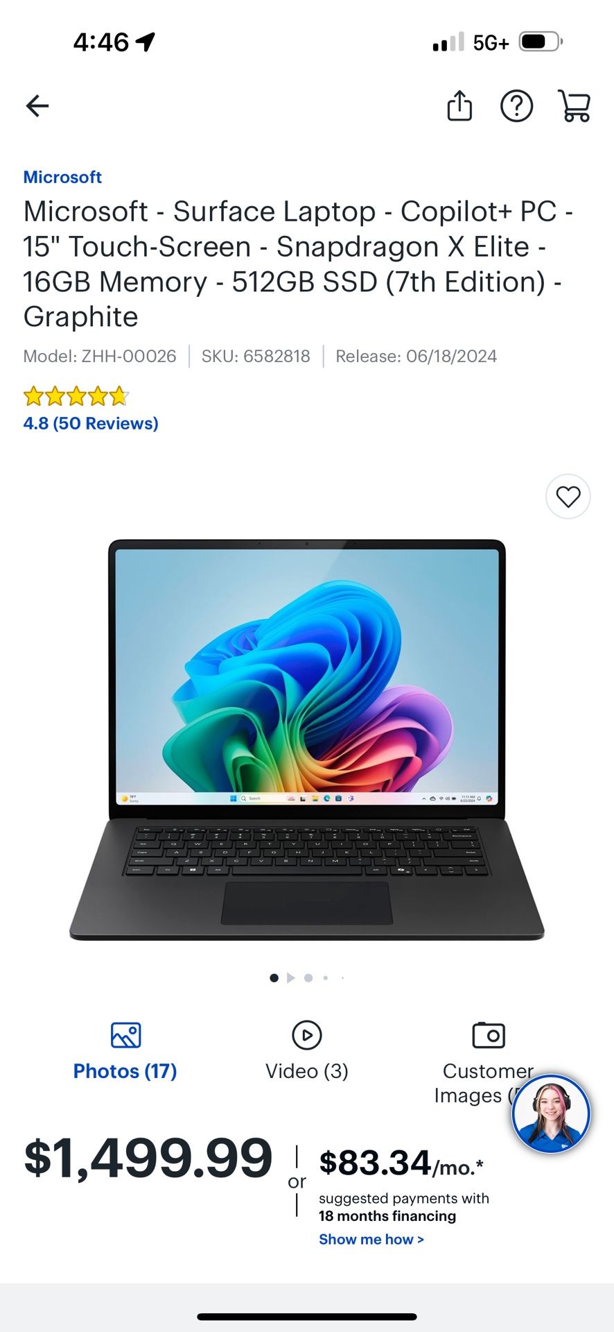 Microsoft Surface Copilot Snapdragon X Elite