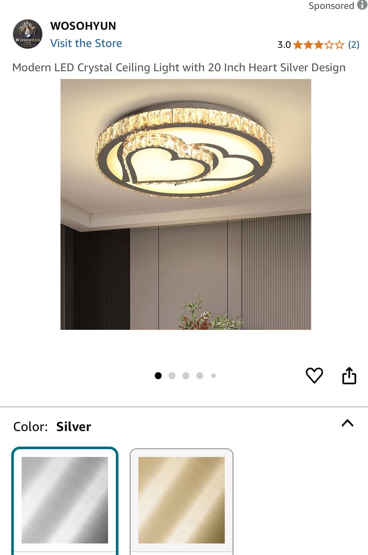 Ceiling Lamp New $50