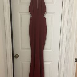 Burgandy Long Dress Size XS