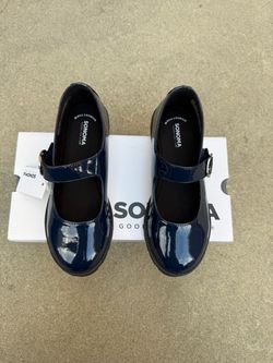 New Kids Sonoma Navy Patent Mary Jane Shoes Size 3