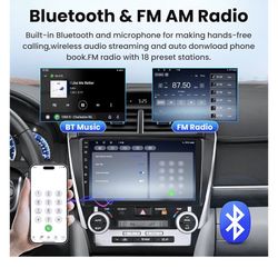 8Core+64G] Car Radio for Toyota Camry 2012 2013 2014: Adroid 13 Stereo with Wireless Carplay Android Auto,10 Inch 1280 * 800 HD Touch Screen Bluetooth