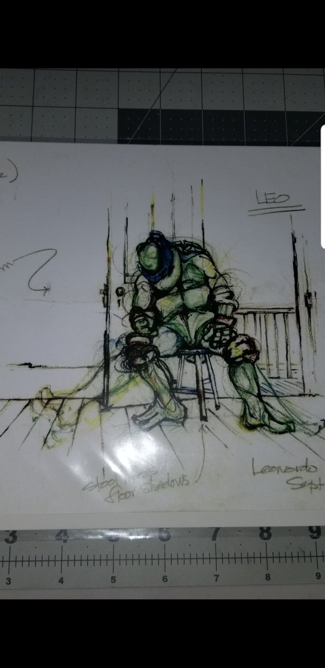 Rare 90's TMNT Art work from April o'Neil barn scene