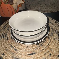 4 Pcs Bowl And Plate Set