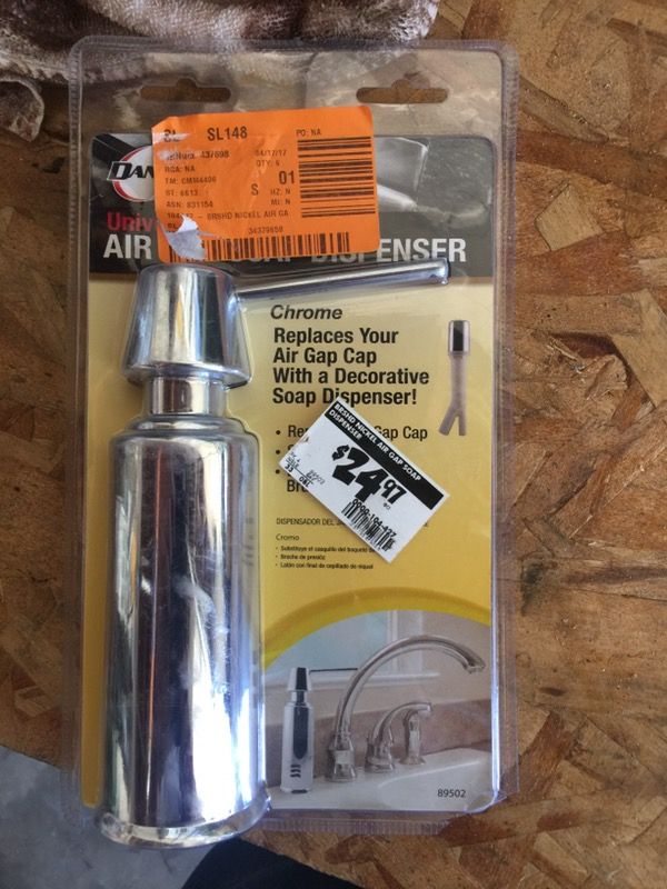 New snap on air gap soap dispenser