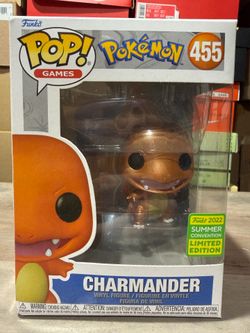 Funko Pop! Pokémon Charmander #455 Metallic 2022 Summer Convention