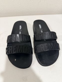 Women Melissa x Opening Ceremony Black Slides - Size 5