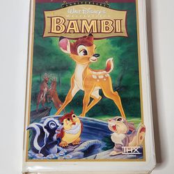 Very RARE Walt Disney's Masterpiece Bambi. VHS Tested Fine. 55th Anniversary