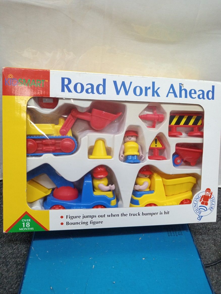 Vintage kit Smart road work ahead set bouncing figure