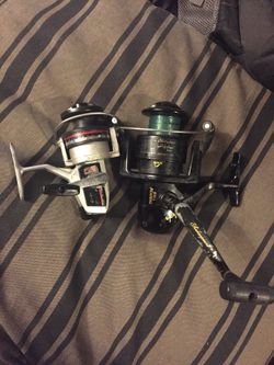 2 reels 40lb and 20lb both need work but still reel smooth