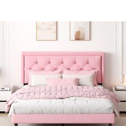 Full Size Bed Frame Pink Rosa