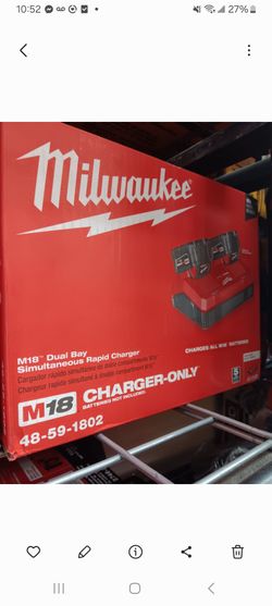 Milwaukee new dual fast charger - no battery