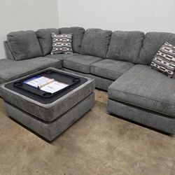 New Plush Gray Sectional