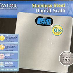 Taylor Digital Stainless Steel Scale 400 lb.. $20