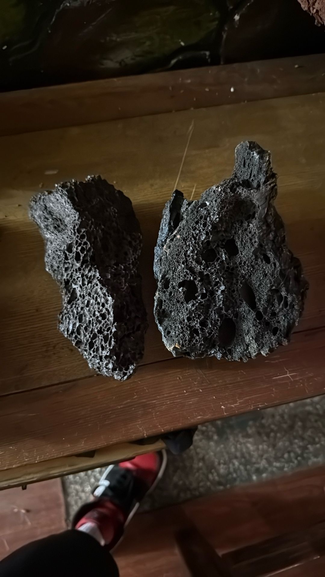 Fish Tank Black Rocks