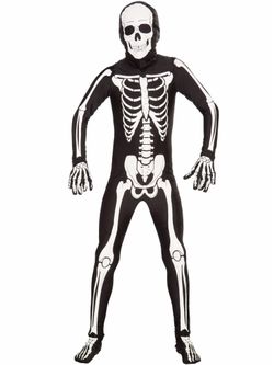 Bone Suit Child Halloween Costume Large Size