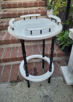 Round side table