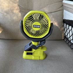 Ryobi clip hinging fan