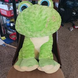 Cute new clean perfect condition Big green stuffed animal froggy asking $30 cash must pick up Broadw