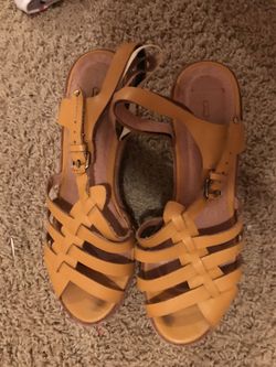 Schuler & Sons Philadelphia Huaraches Wedge Sandals 7.5
