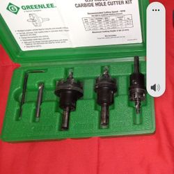 Greenlee Carbide Hole Cutter Kit