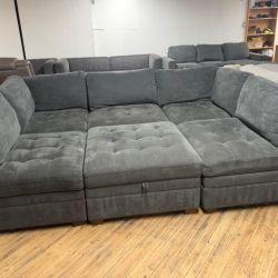 Delivery available 6pc modular sectional