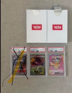 Ganger, Mewtwo and Pikachu PSA 10