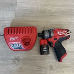 Milwaukee M12 FUEL Drill + Battery + Charger (BRAND NEW)