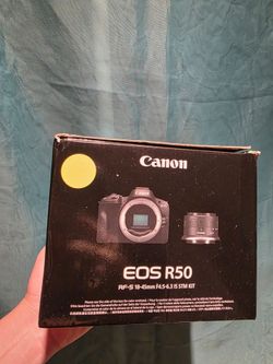 Brand new Canon EOS R50 Mirrorless Camera with 18-45mm Lens