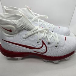Nike Alpha Huarache NXT MCS Baseball Cleats Men's 11M Red White Athletic Shoes