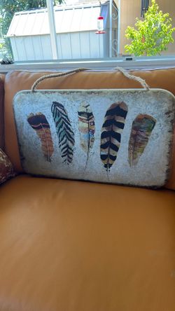 Rustic metal feathers