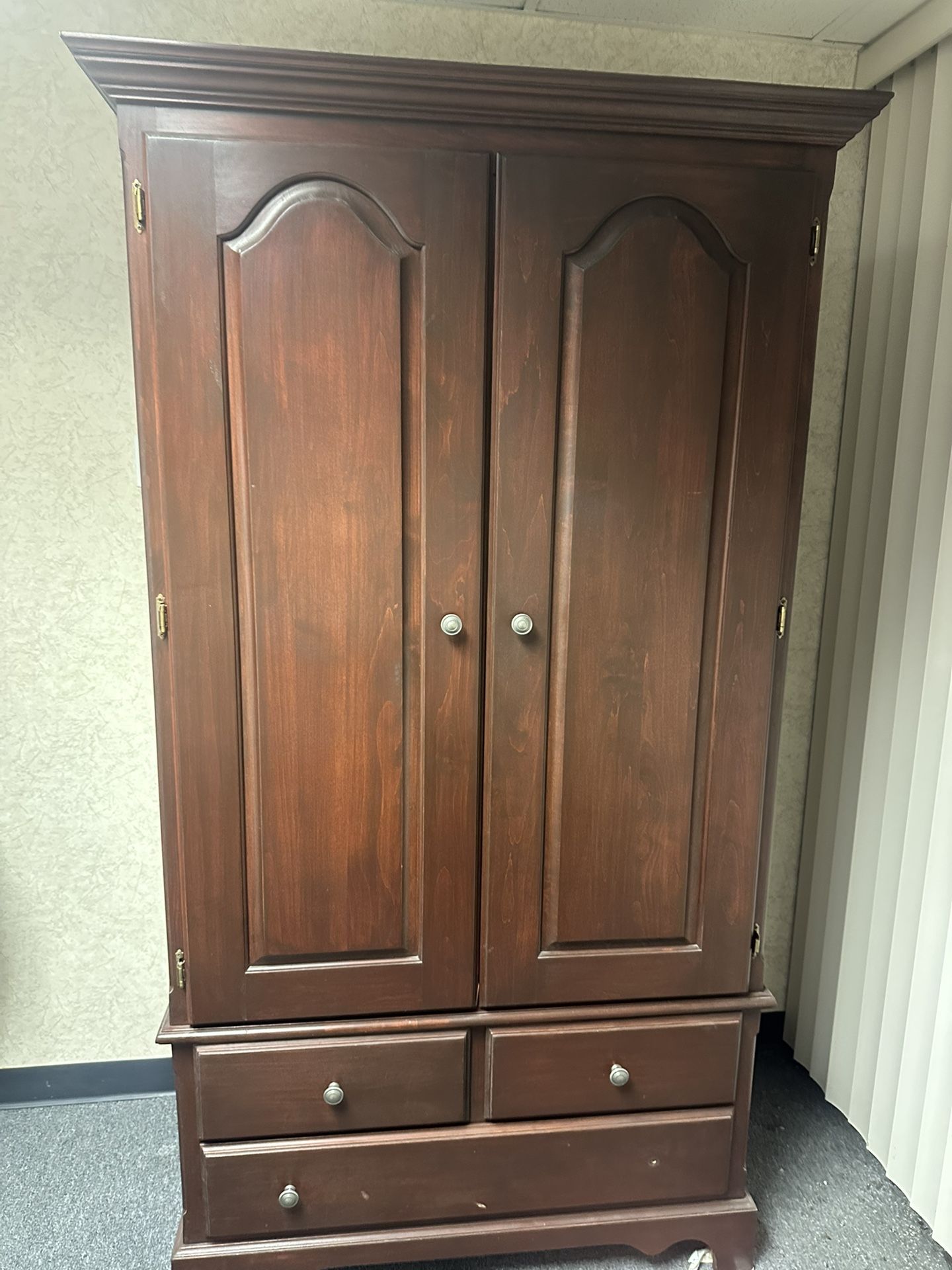 (Solid wood) Mahogany Armoire Wardrobe Closet