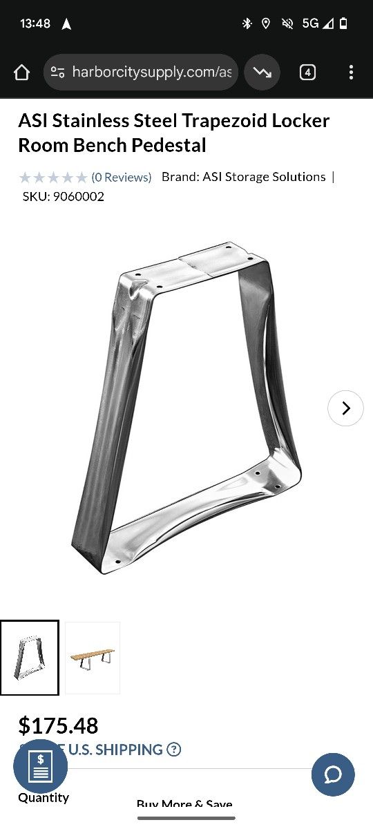Stainless Steel Bench or Coffee Table Legs