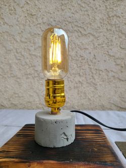 Concrete Vintage Edison Desk Lamp