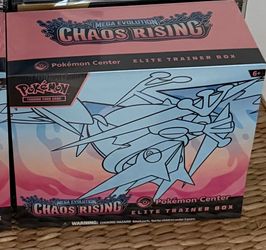 Pokemon Chaos Rising Pokemon Center ETB Elite Trainer Box ***OPEN TO TRADE FOR CHAOS RISING BOOSTER BOX***