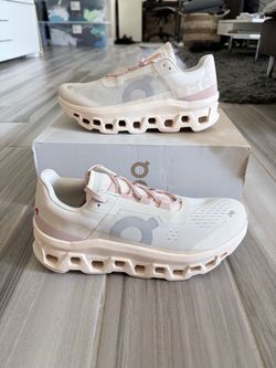 Women's On Cloudmonster Running Shoes - Moon Fawn - Size 9.5, 10