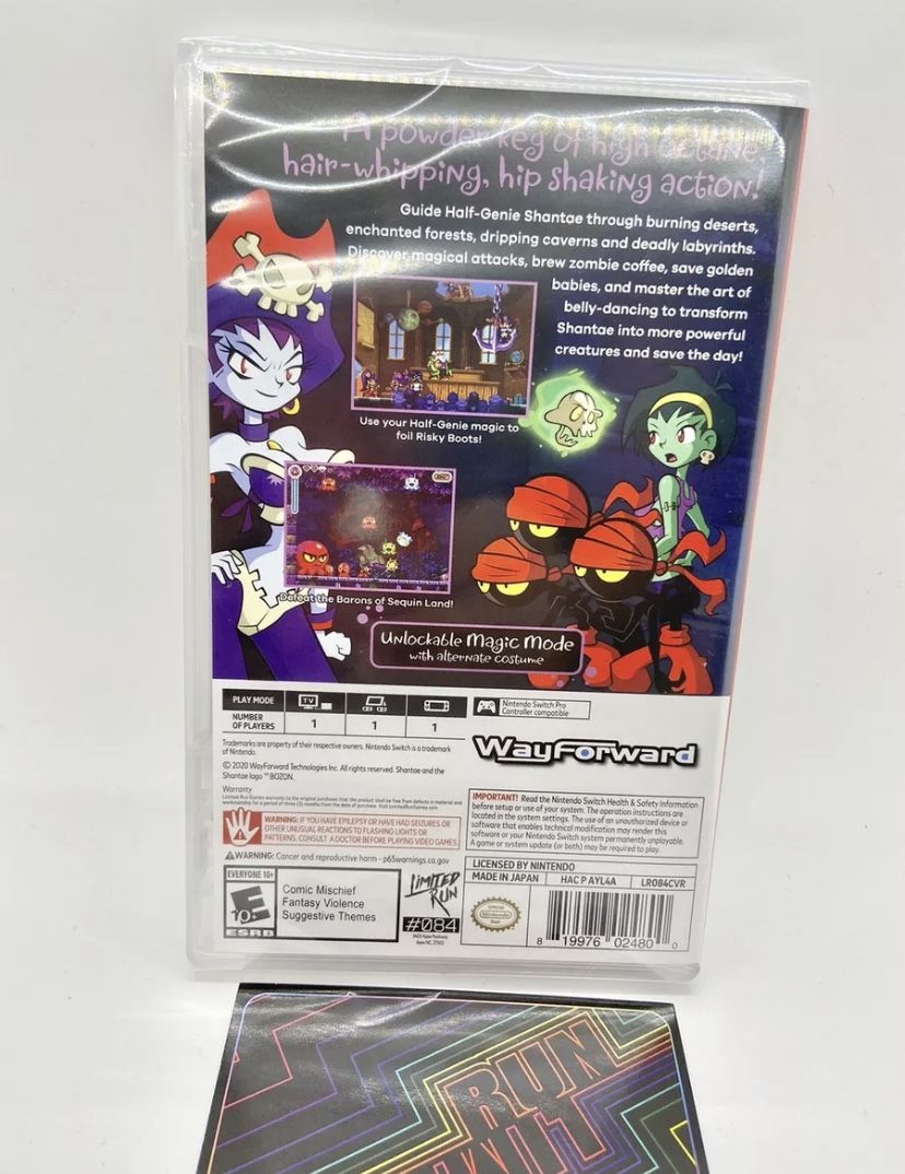 Shantae Risky´s Revenge . Nintendo Switch . NEW Video games