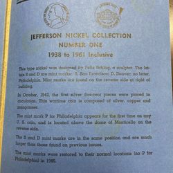 Jefferson Nickel Collection Number 1(missing 10 Coins)
