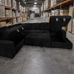 🛋️ NEW!! Corduroy Sleeper Sofa With Storage STILL IN BOX 📦 🛋️ 