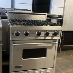 Viking 30”Wide All Gas Range Stove In Stainless Steel 4Burners 